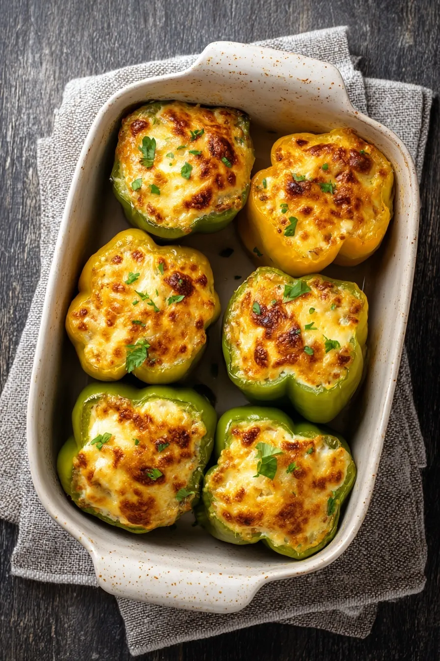 Creamy Chicken Stuffed Peppers