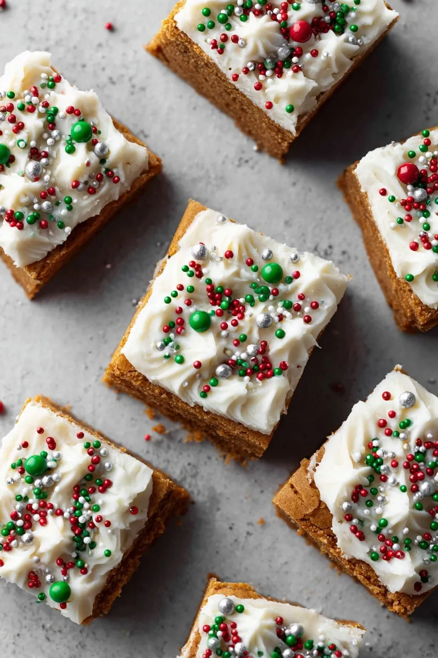 Gingerbread Cookie Bars