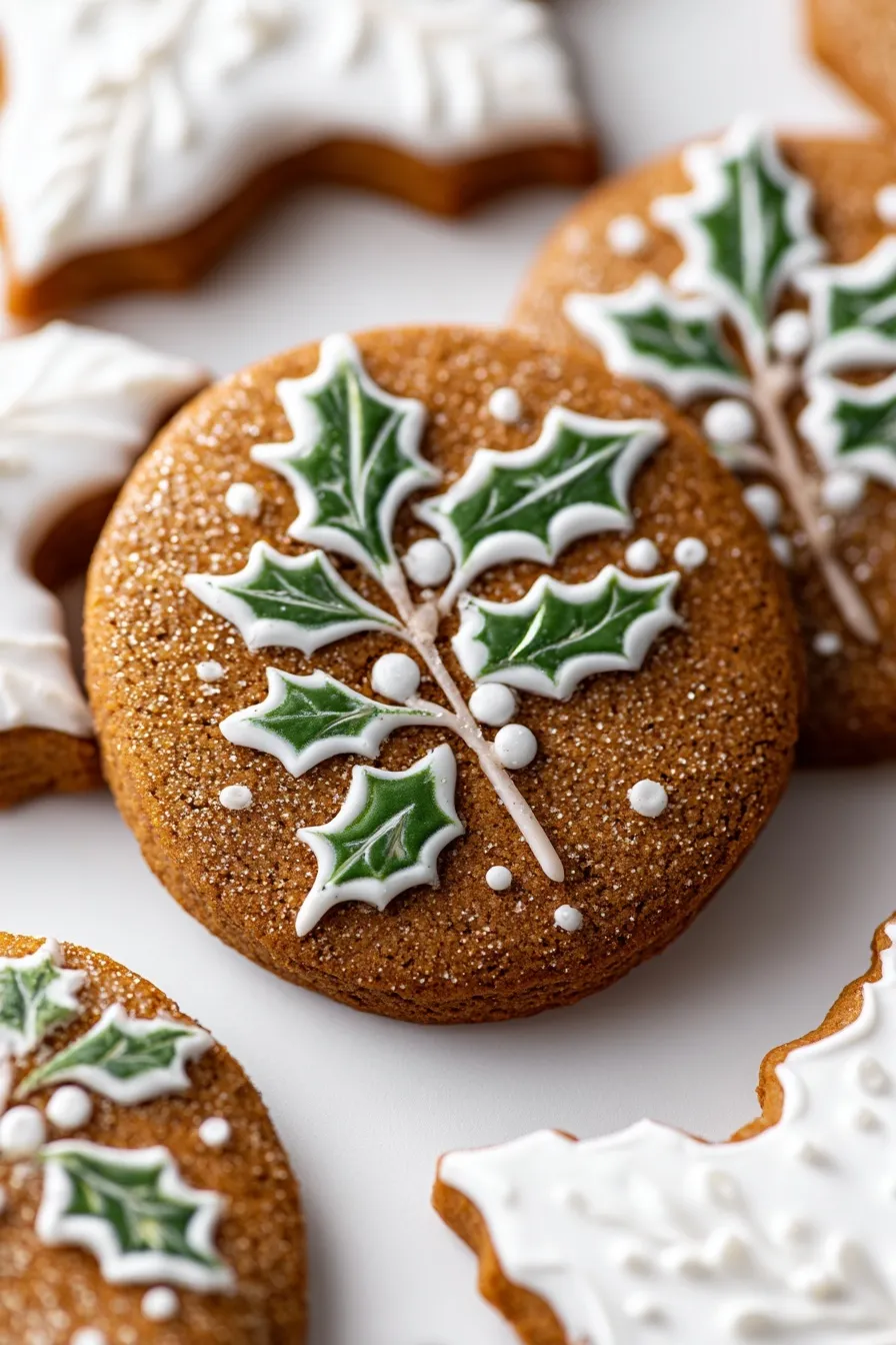 White Chocolate Gingersnap Cookies