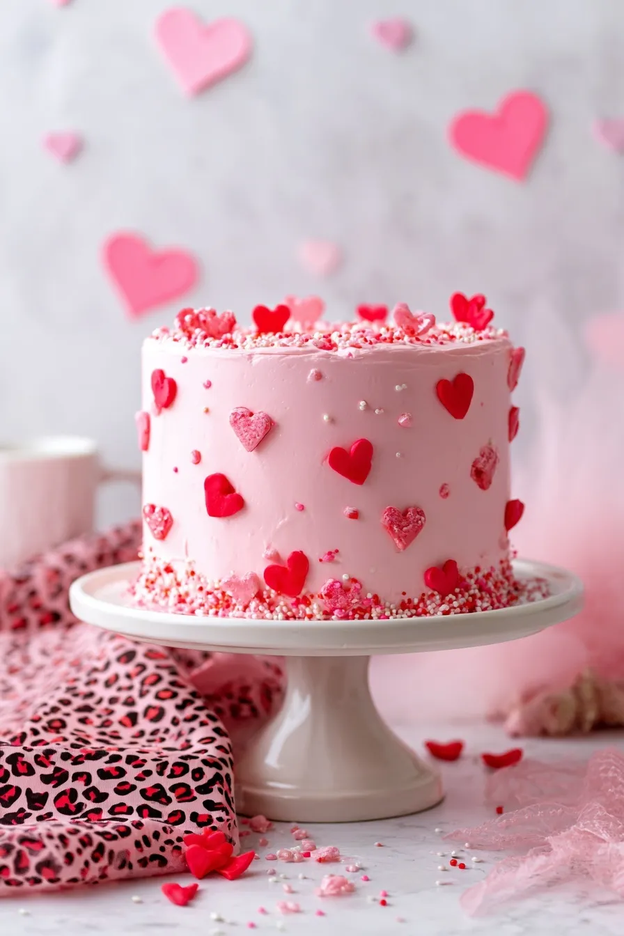 Cascading Heart Cake