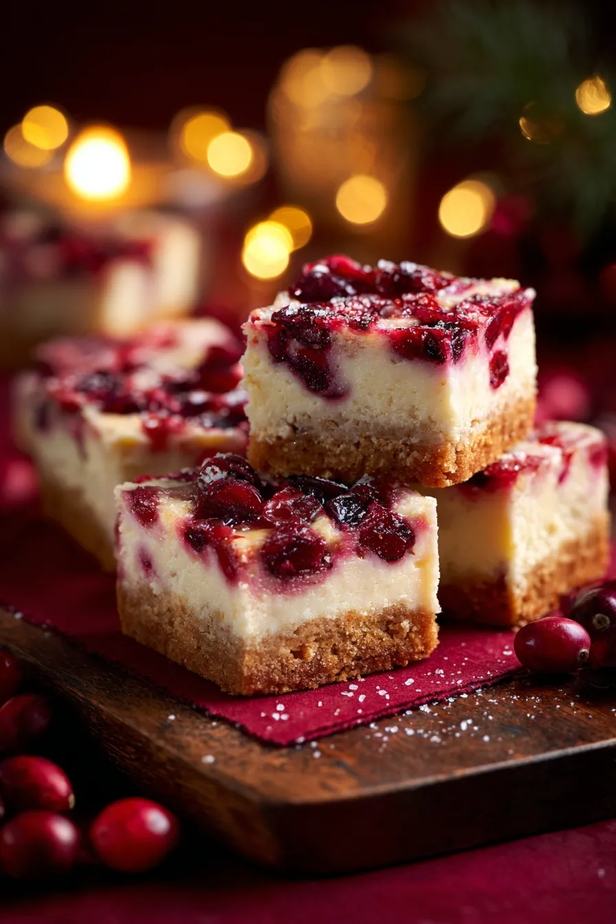 Cranberry Cheesecake Bars
