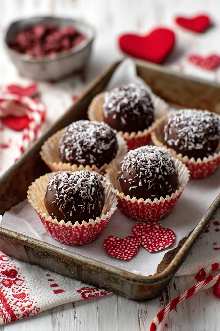 Raspberry Mousse Heart Chocolates