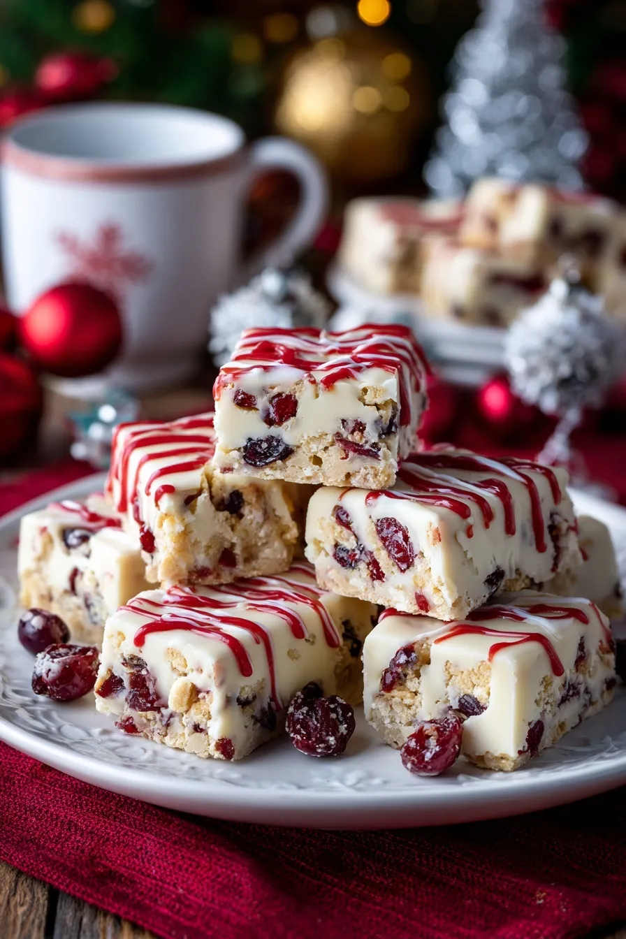 Festive Cherry Almond Bars