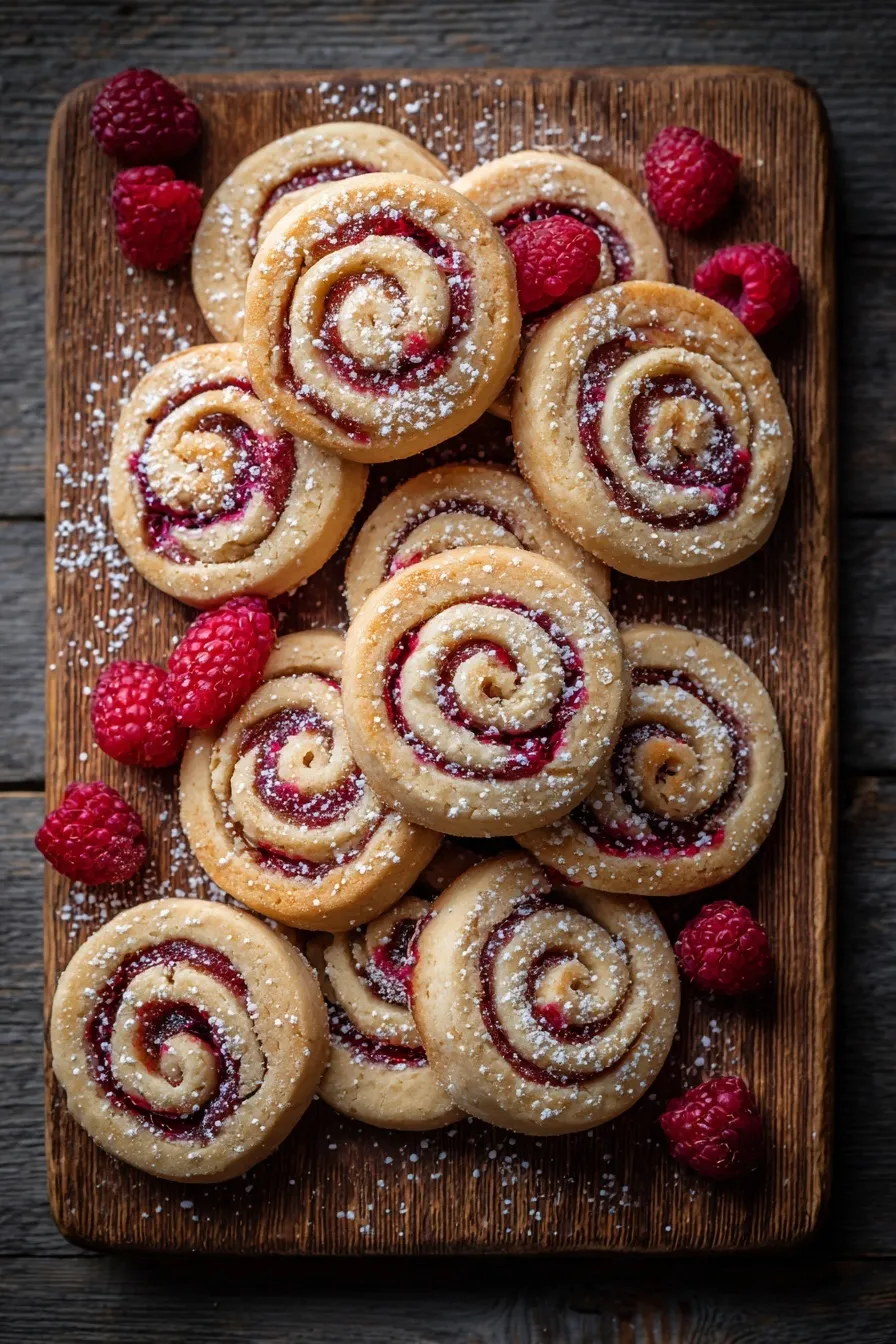Raspberry Swirl Cookies