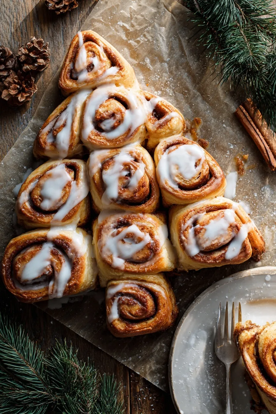 Christmas Tree Cinnamon Rolls