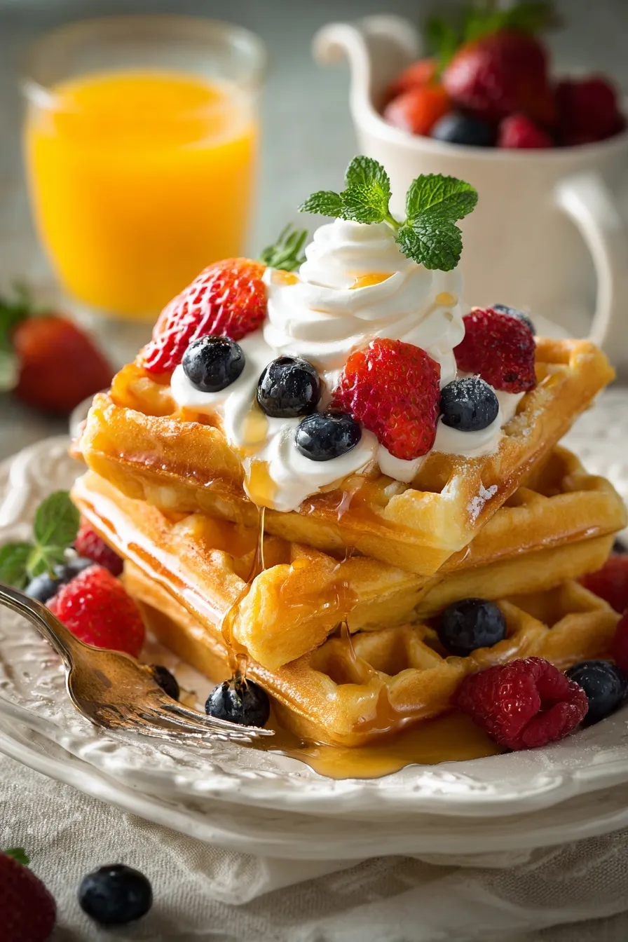 Greek Yogurt Waffles