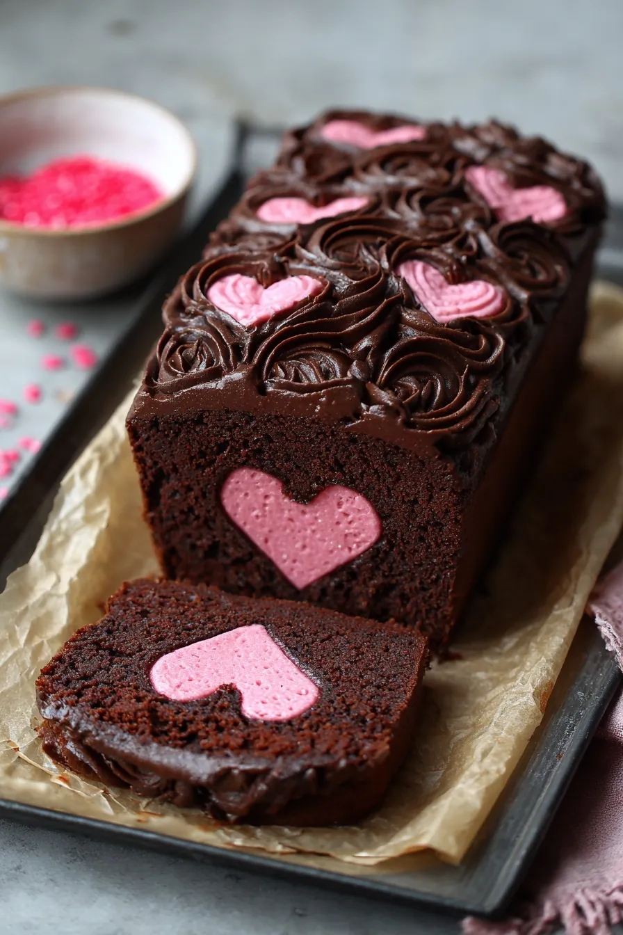 Hidden Heart Loaf Cake