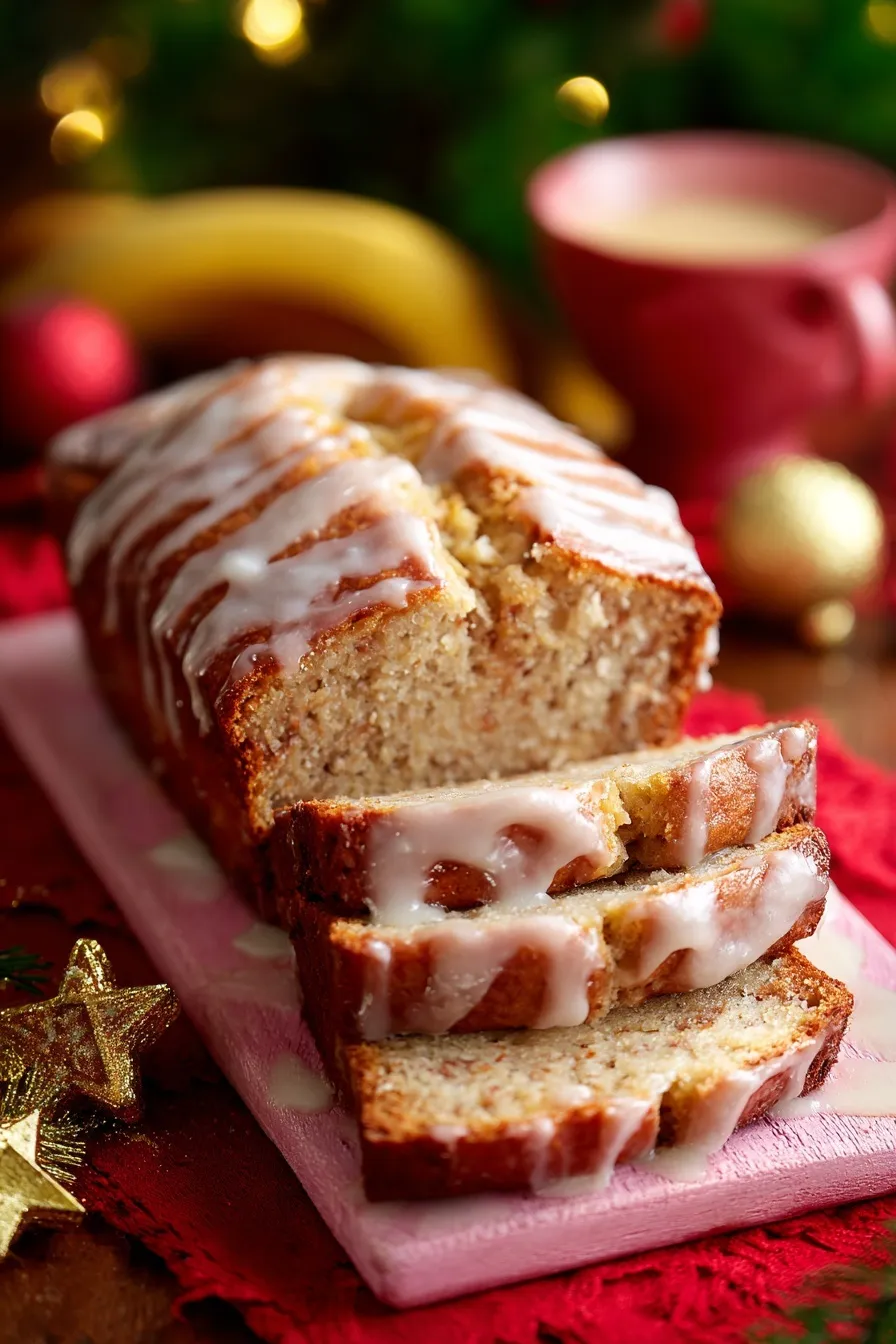 Eggnog Banana Bread