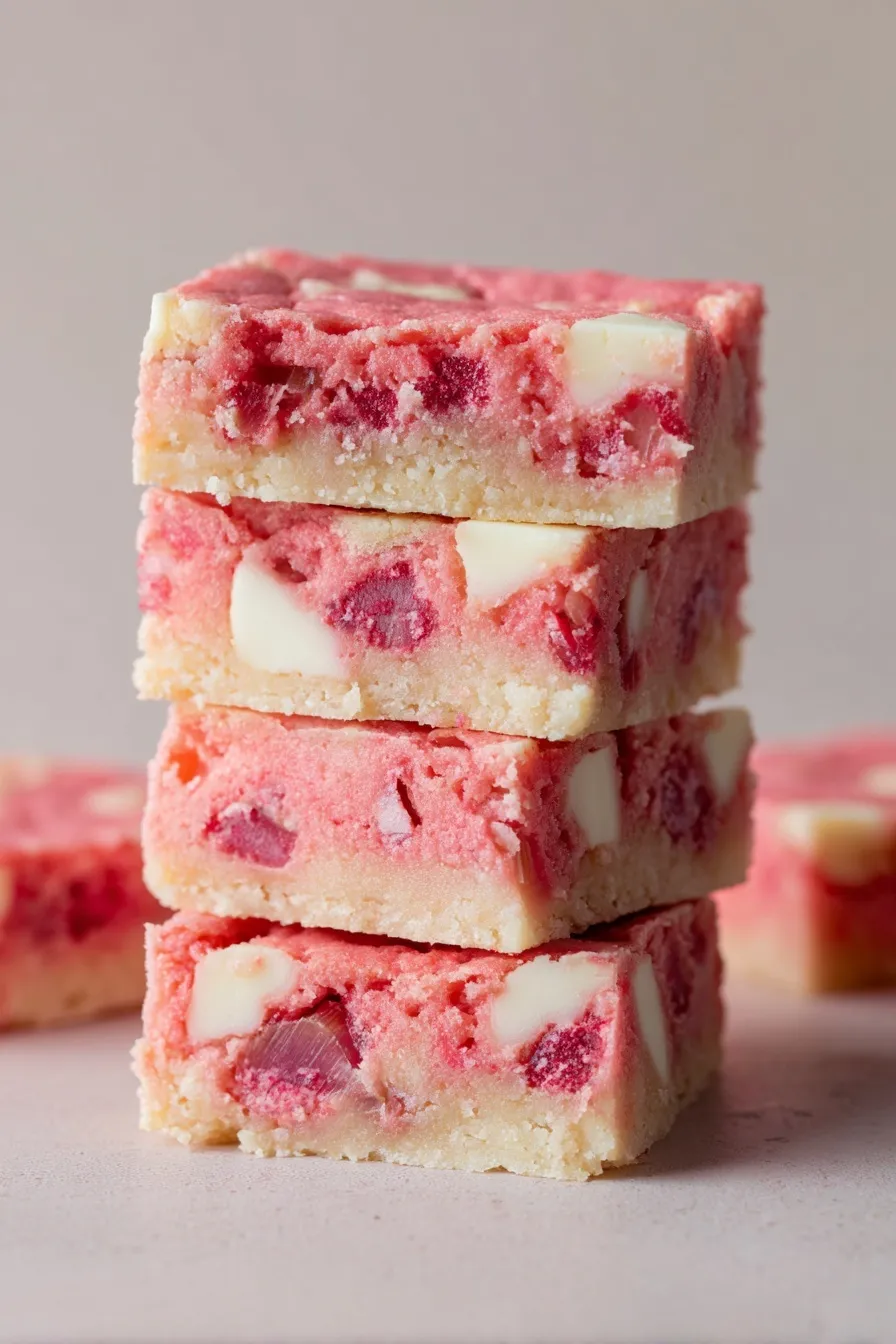 Strawberry White Chocolate Bars