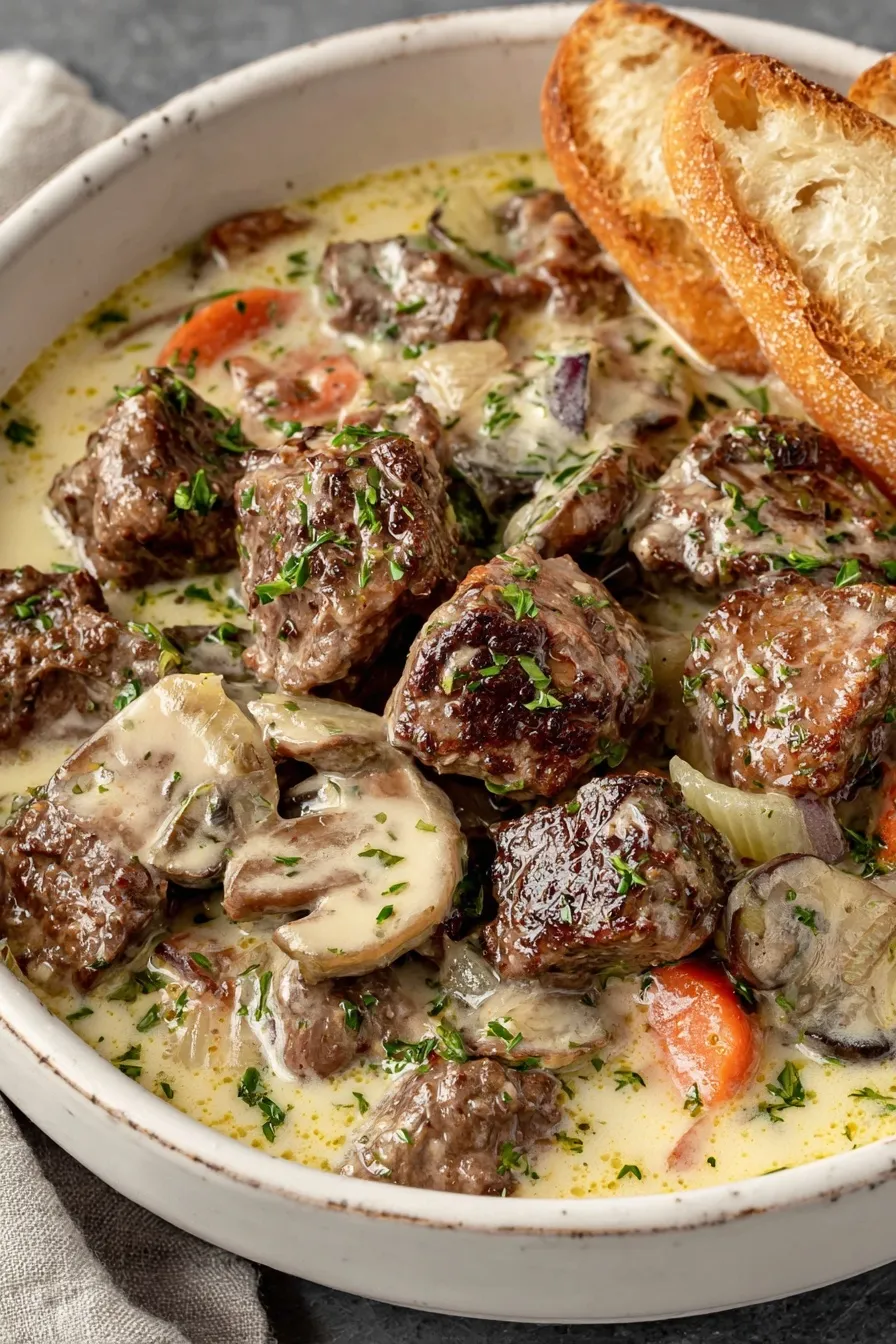 Philly cheesesteak soup
