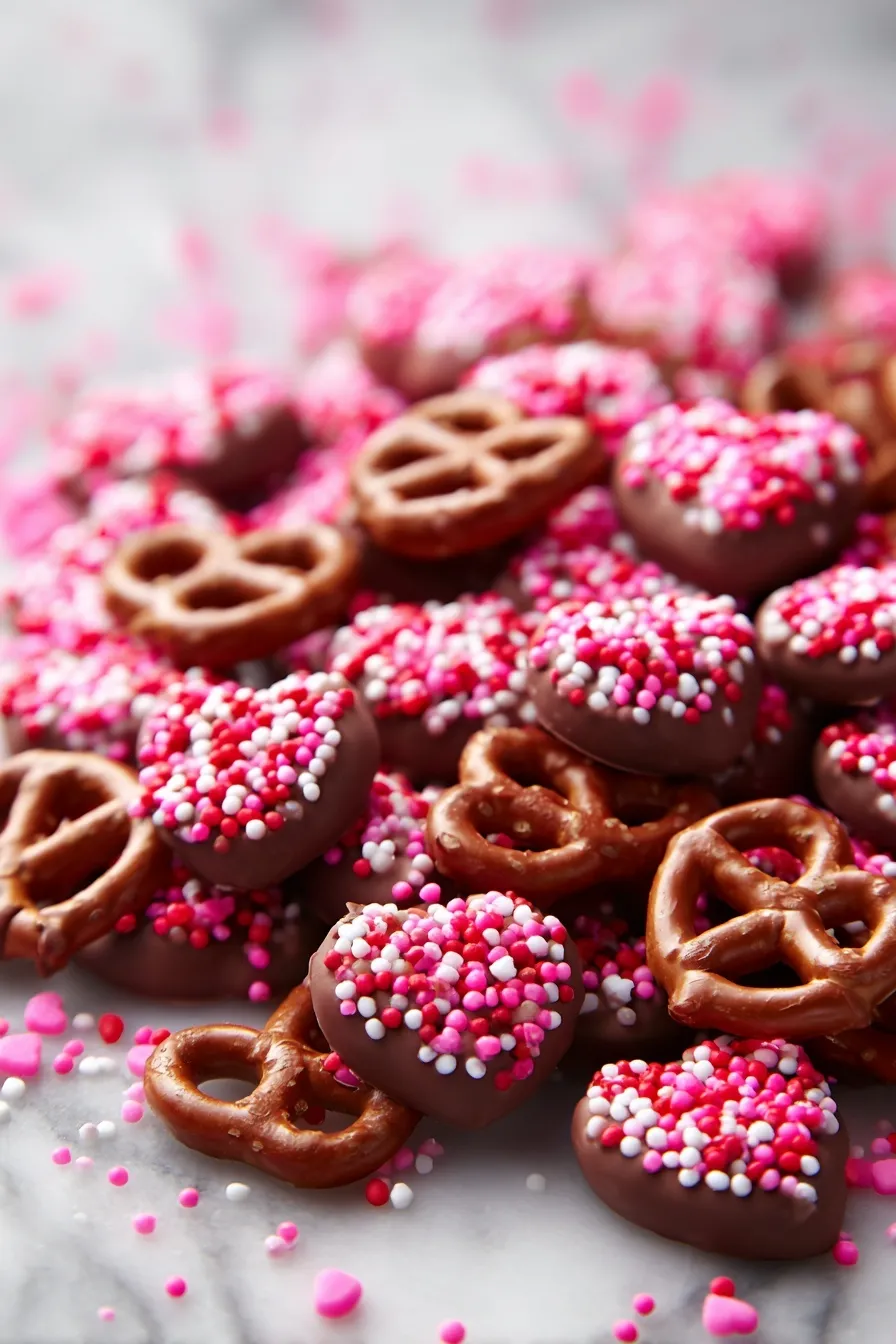 Caramel Chocolate Pretzel Bites