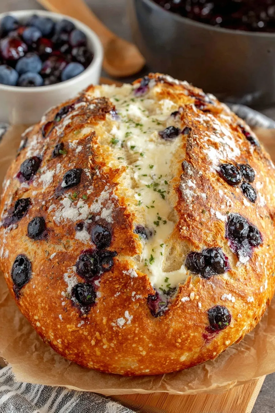 Blueberry Cream Cheese Bread