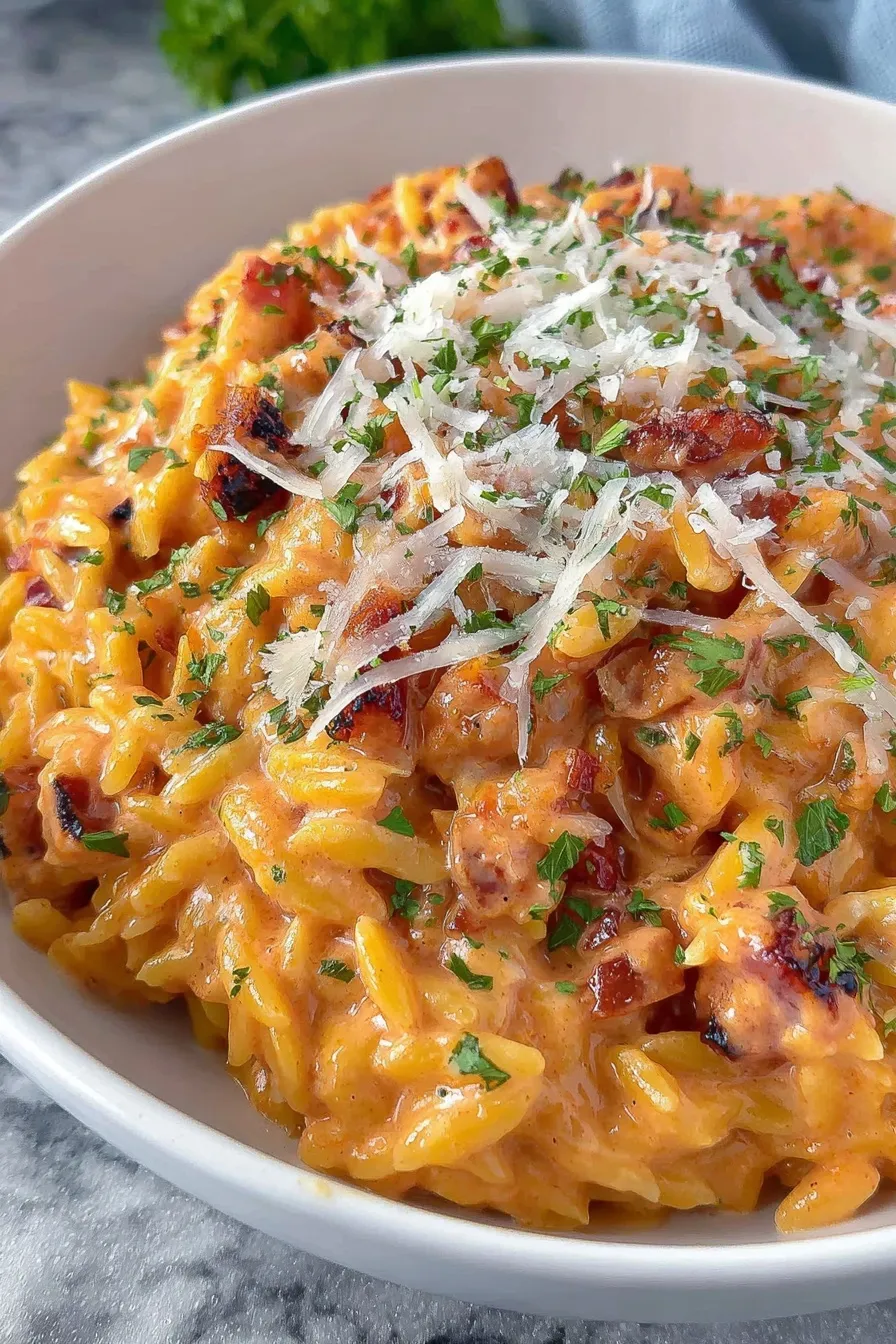 Ground Beef Orzo
