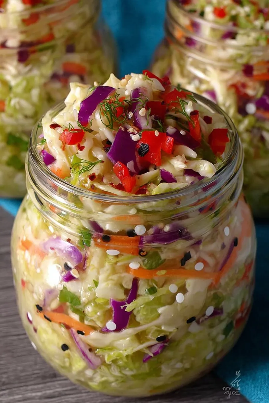 Sweet Spicy Pickle Slaw