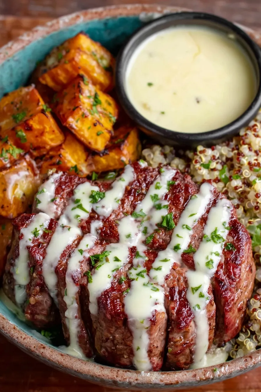 Butternut Squash Steak Bowls