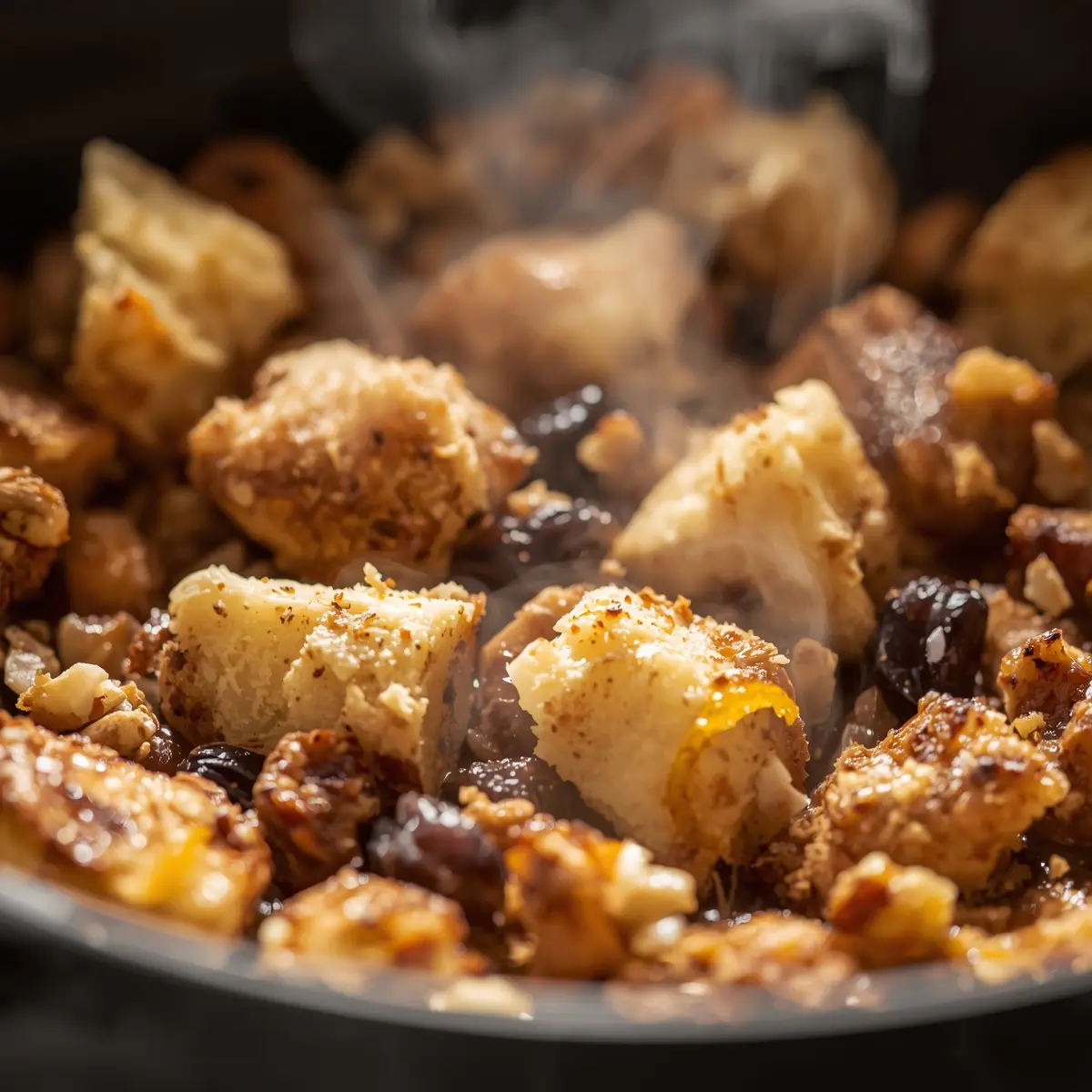 Cooking instructions for Easter bread pudding