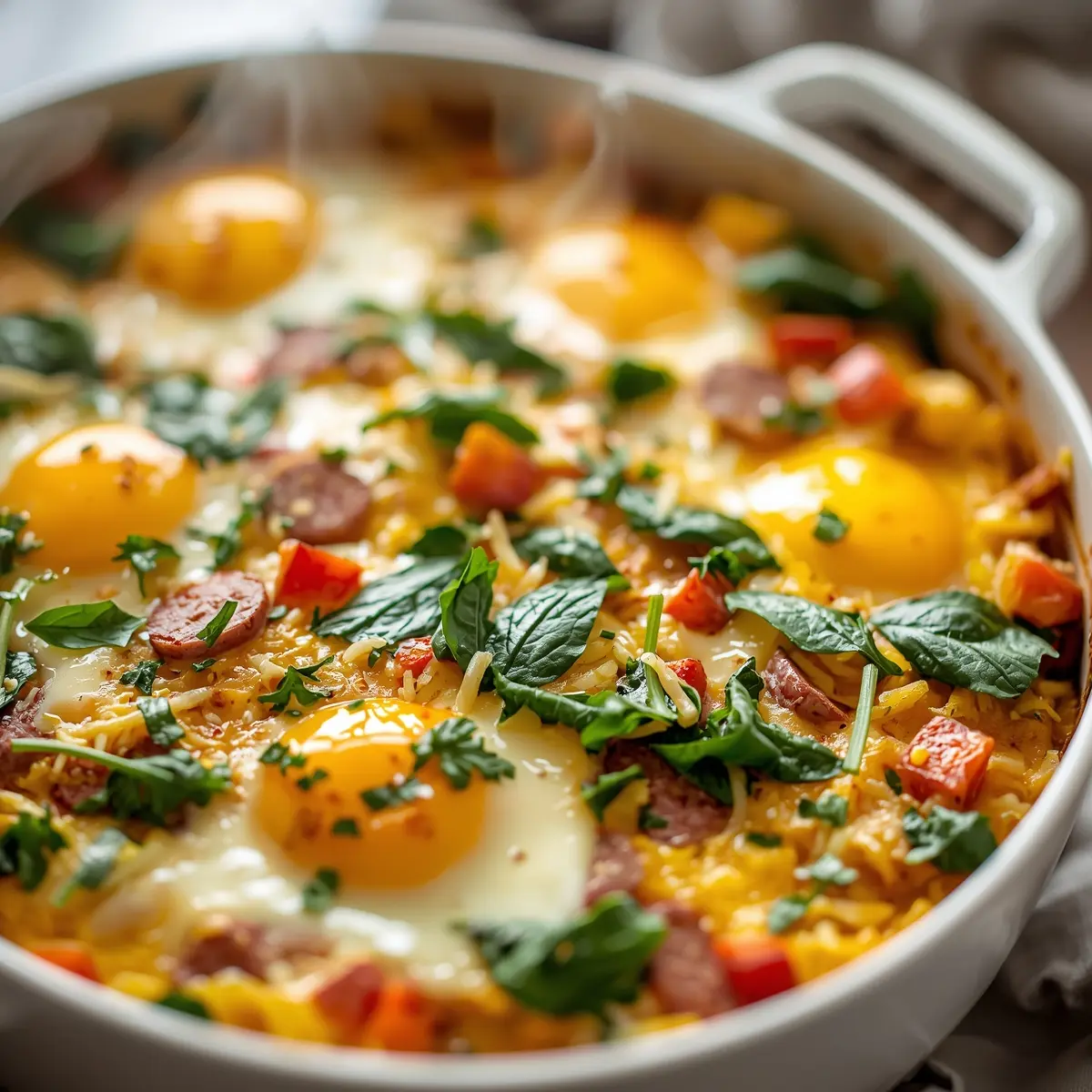 Cooking instructions for Easter brunch casserole