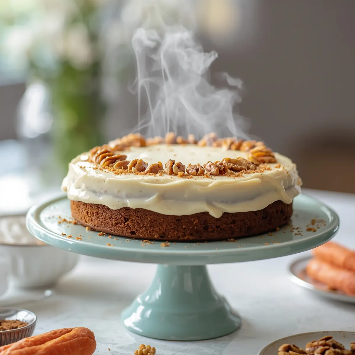 Cooking instructions for Easter carrot cake