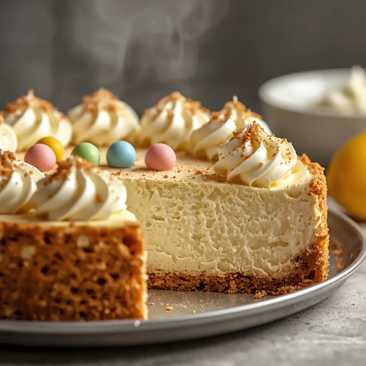 Cooking instructions for Easter cheesecake