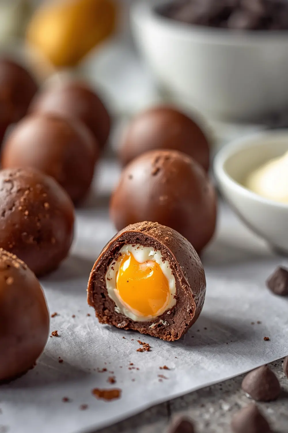 Easter chocolate eggs