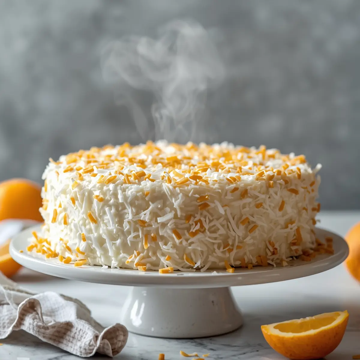 Cooking instructions for Easter coconut cake