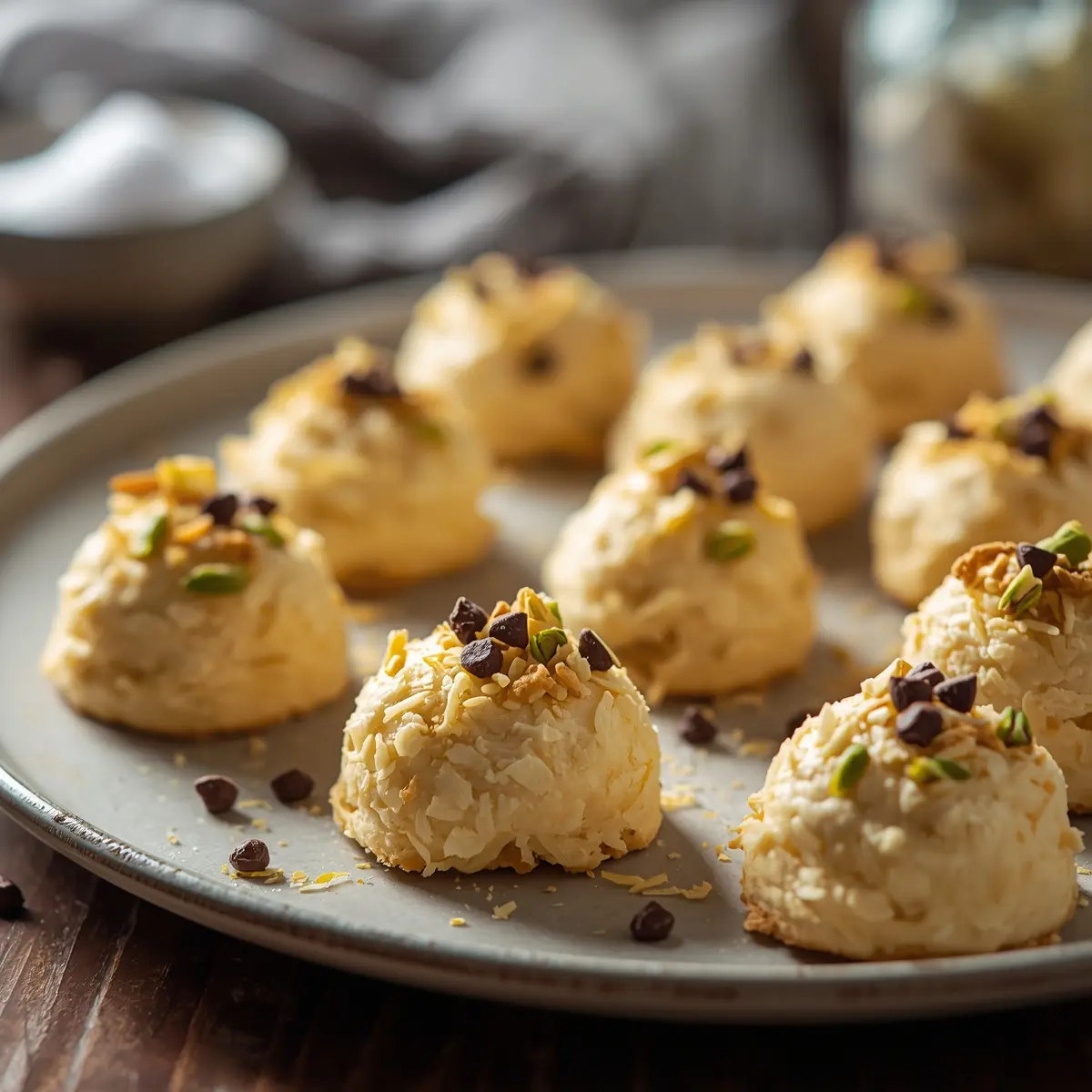 Cooking instructions for Easter coconut macaroons