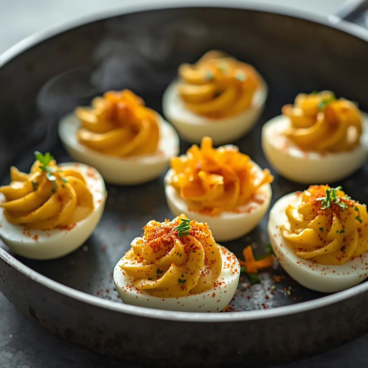 Cooking instructions for Easter deviled eggs