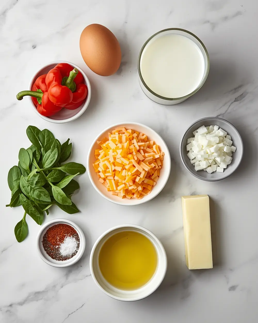 Ingredients for Easter frittata