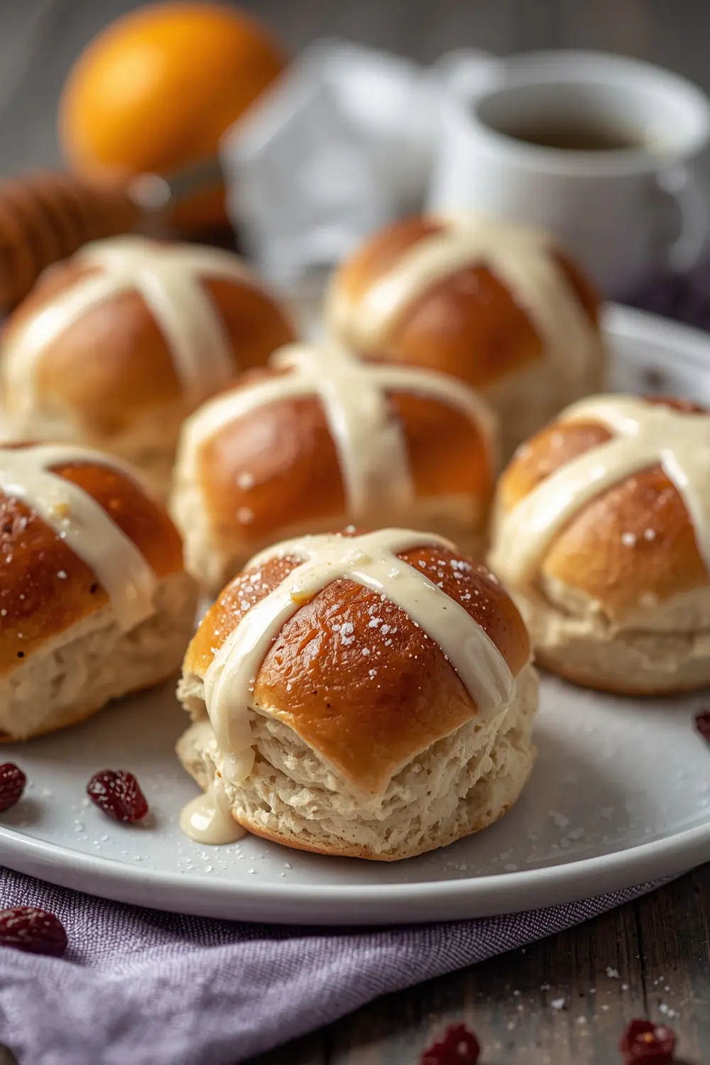 Easter hot cross buns