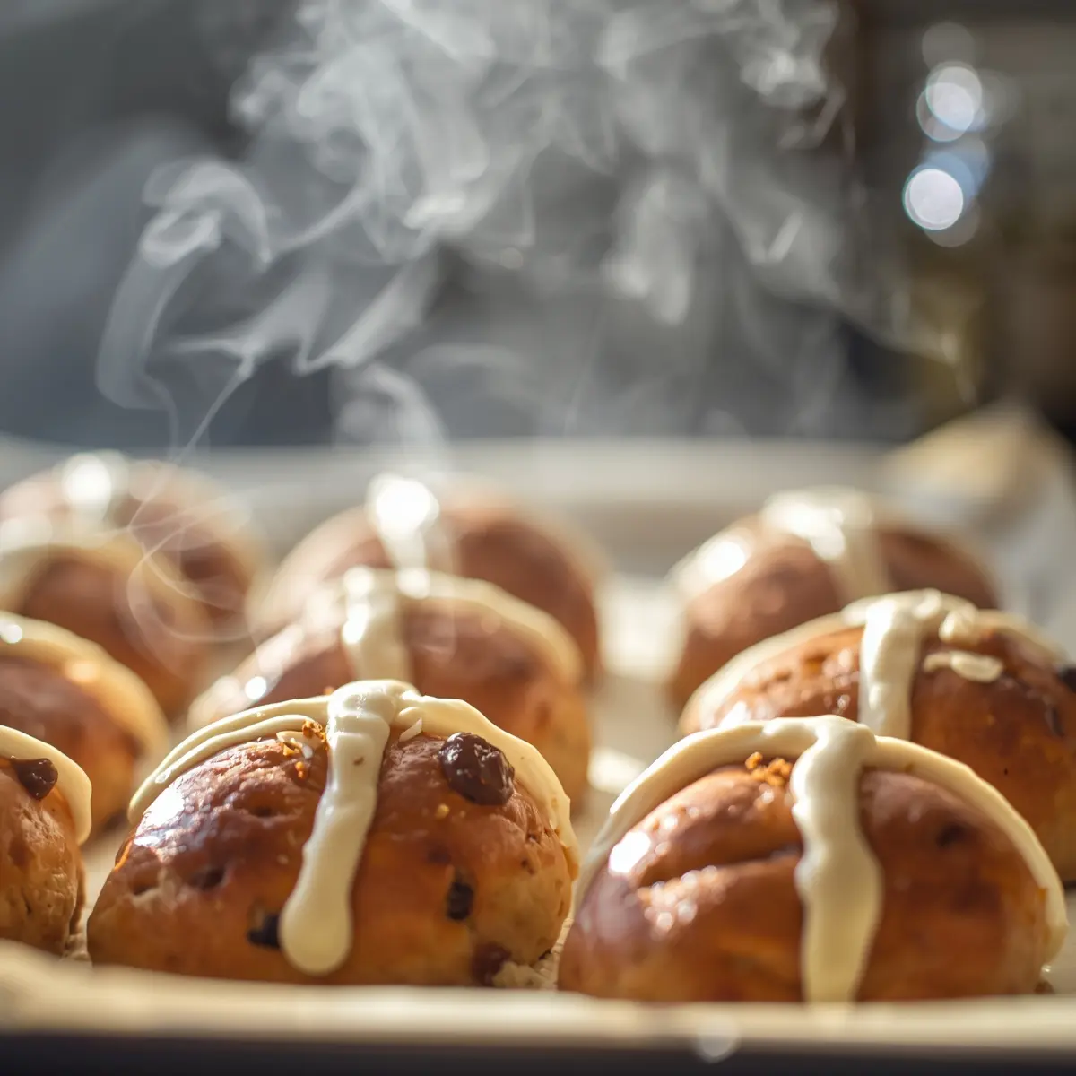 Cooking instructions for Easter hot cross buns