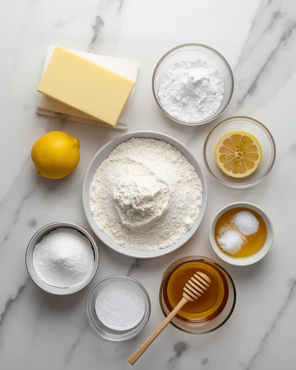 Ingredients for Easter lemon bars