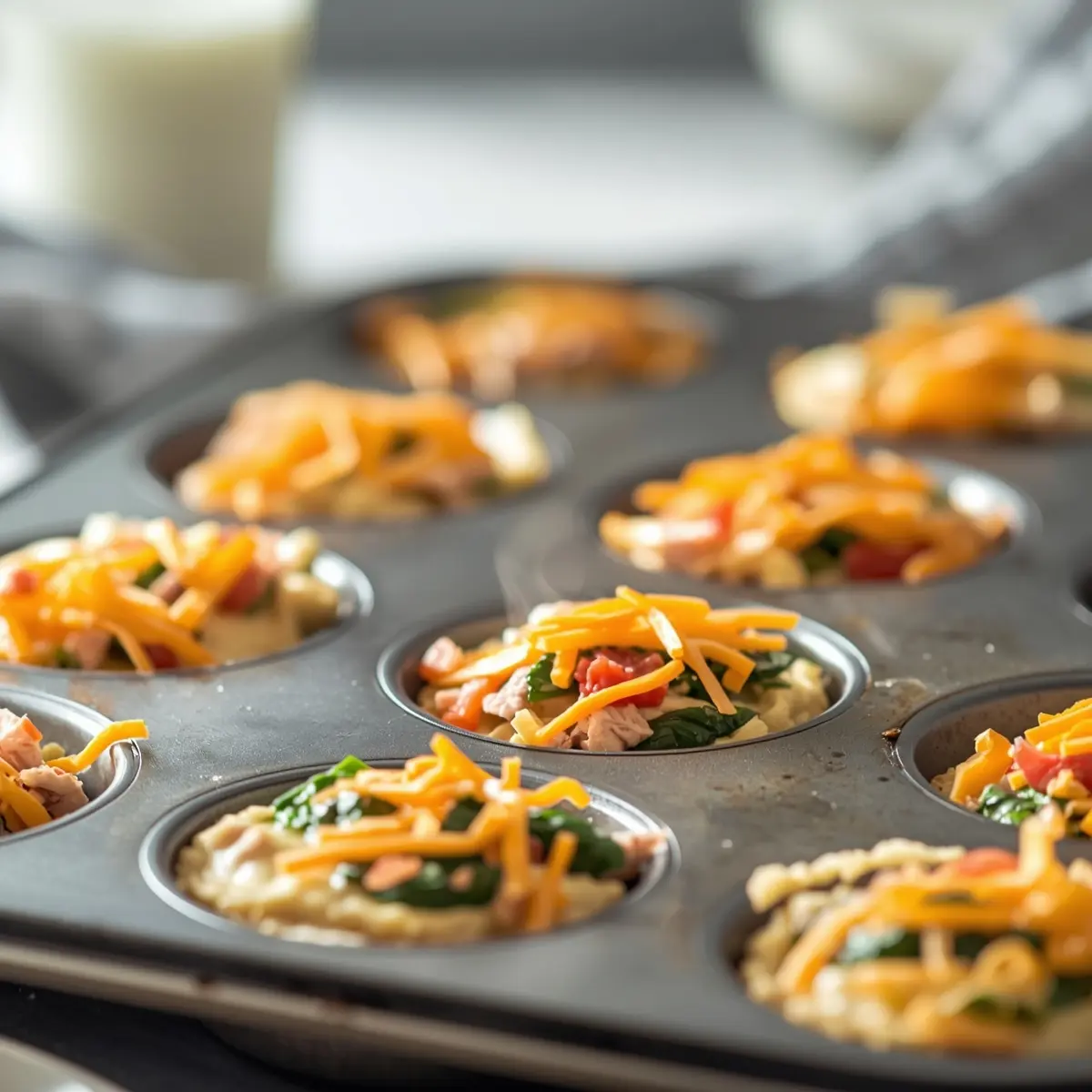 Cooking instructions for Easter mini quiches