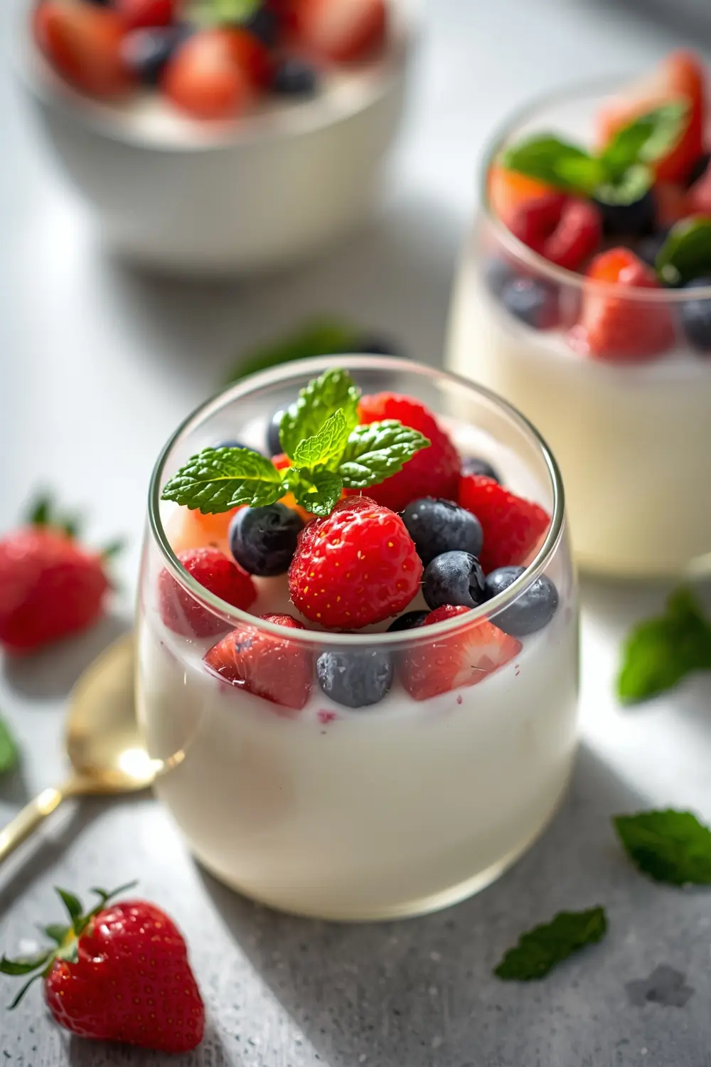 Easter panna cotta