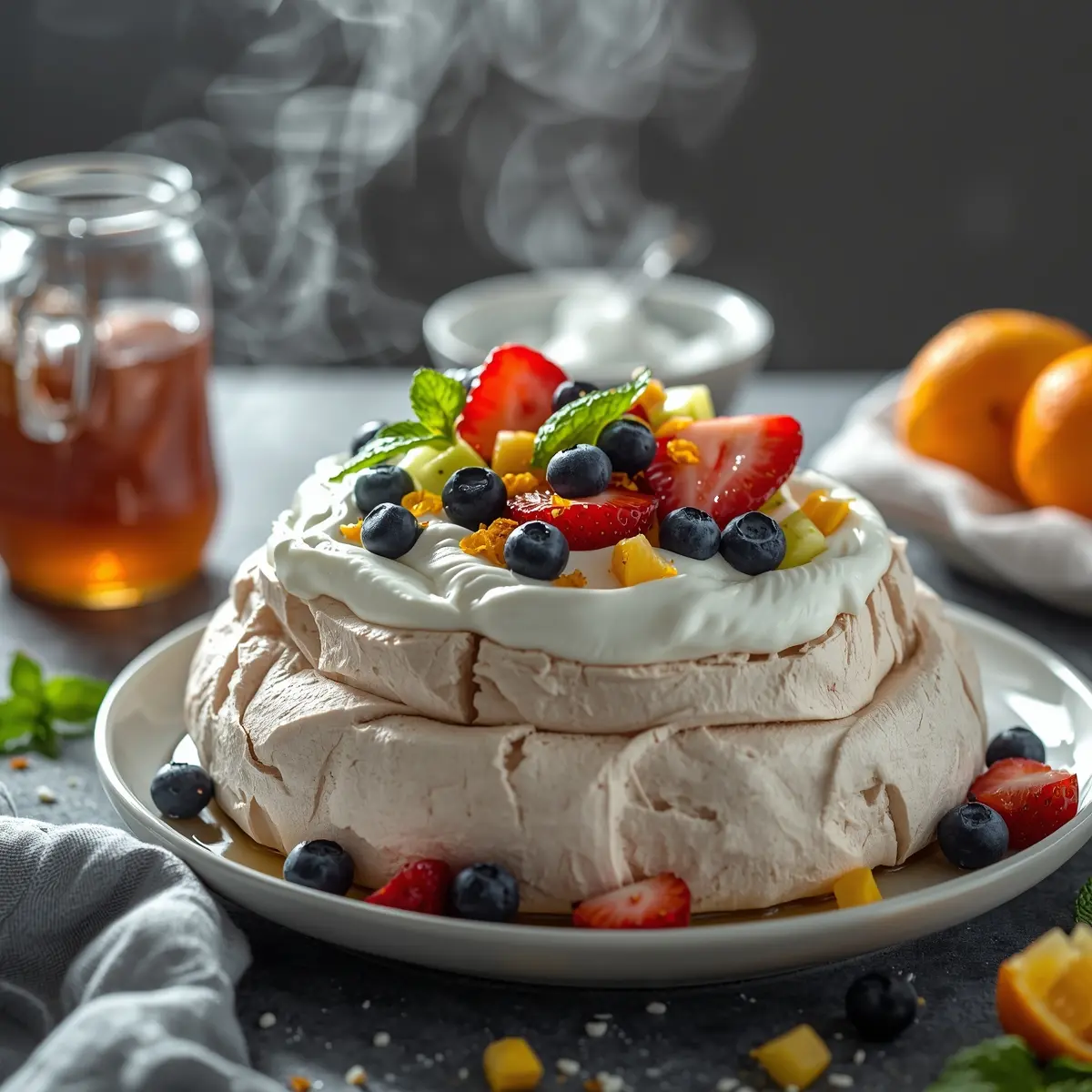 Cooking instructions for Easter pavlova