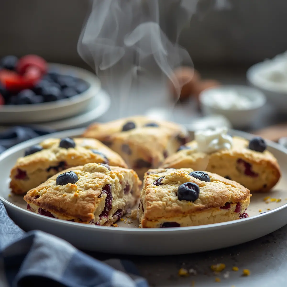 Cooking instructions for Easter scones