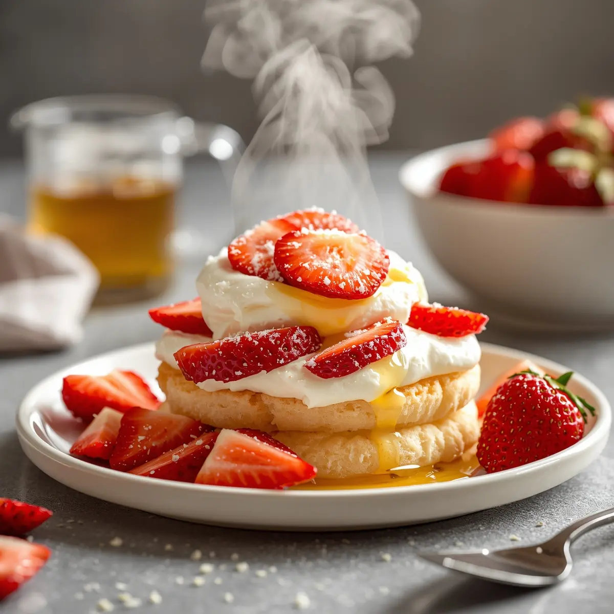 Cooking instructions for Easter strawberry shortcake