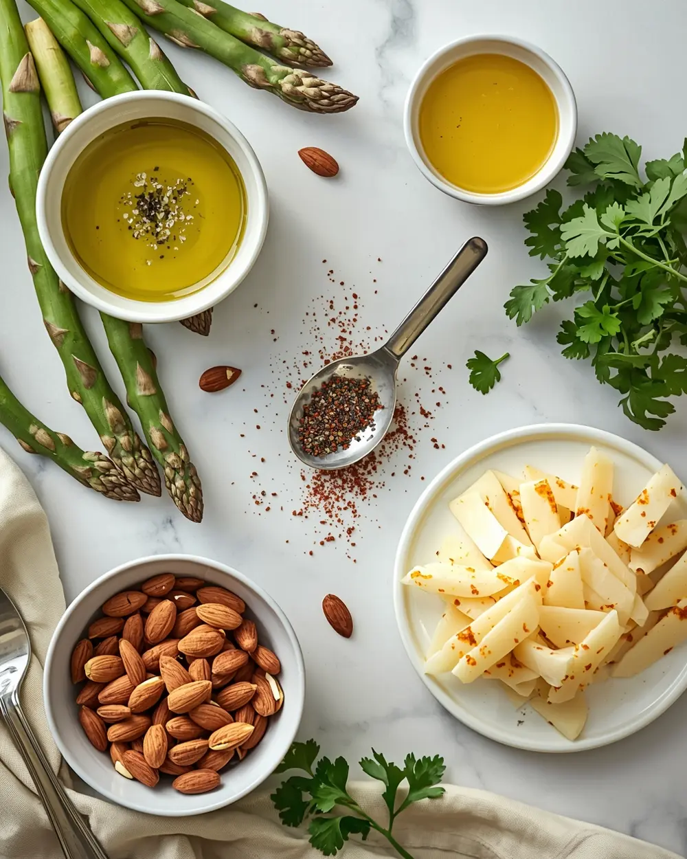 Ingredients for air fryer asparagus