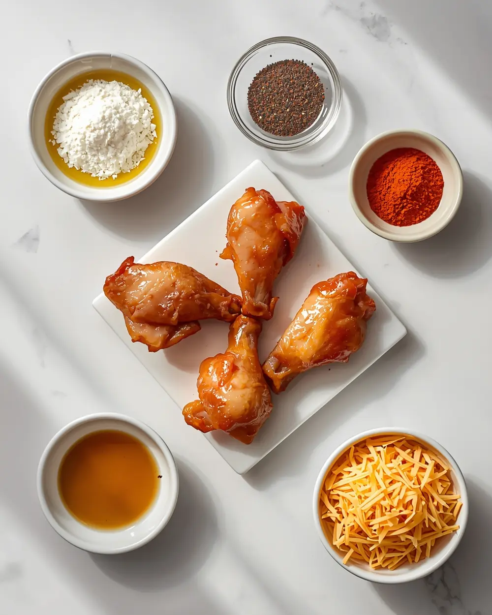 Ingredients for air fryer chicken wings