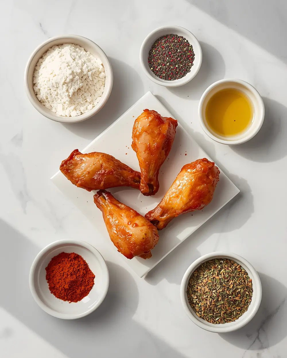 Ingredients for air fryer chicken wings