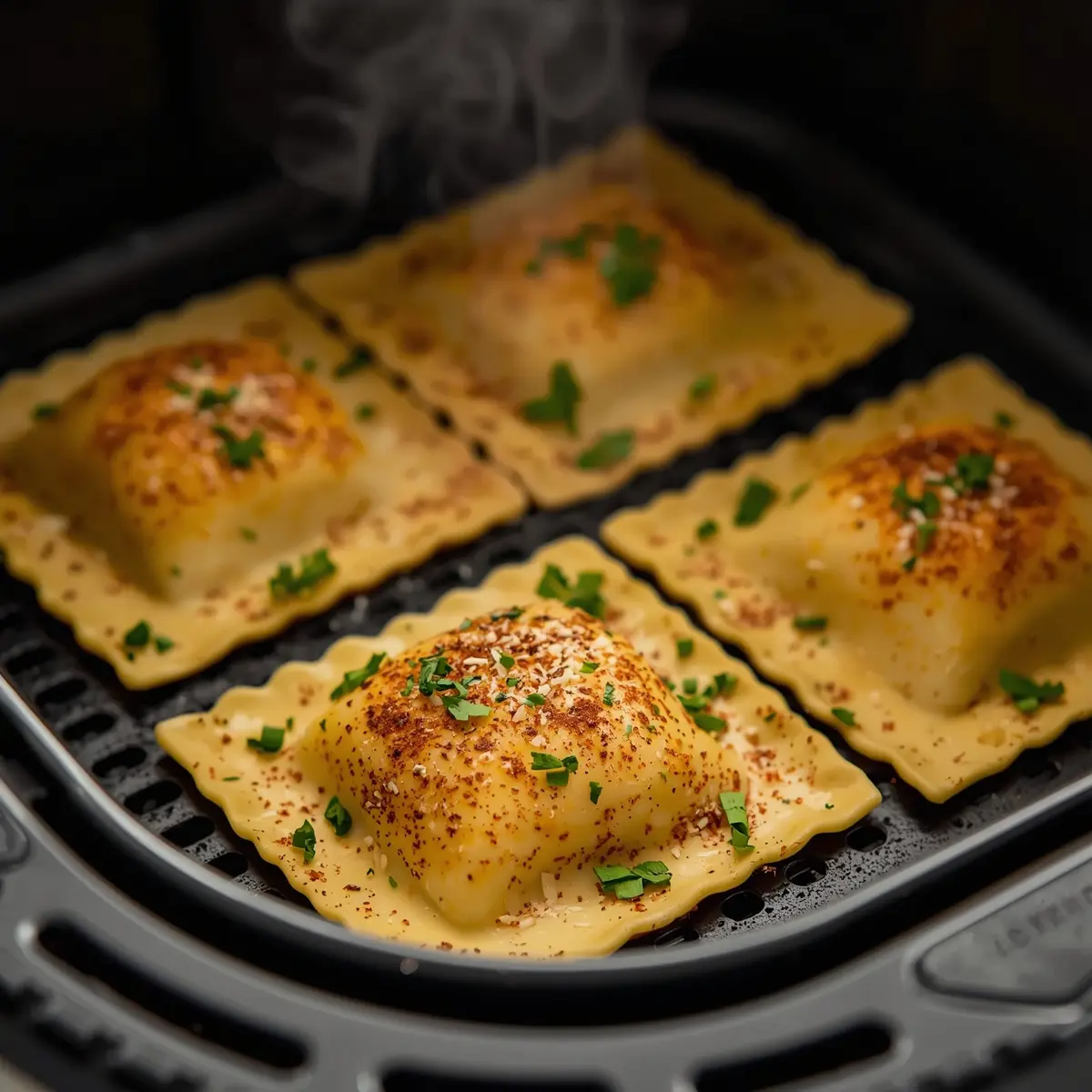 Cooking instructions for air fryer ravioli