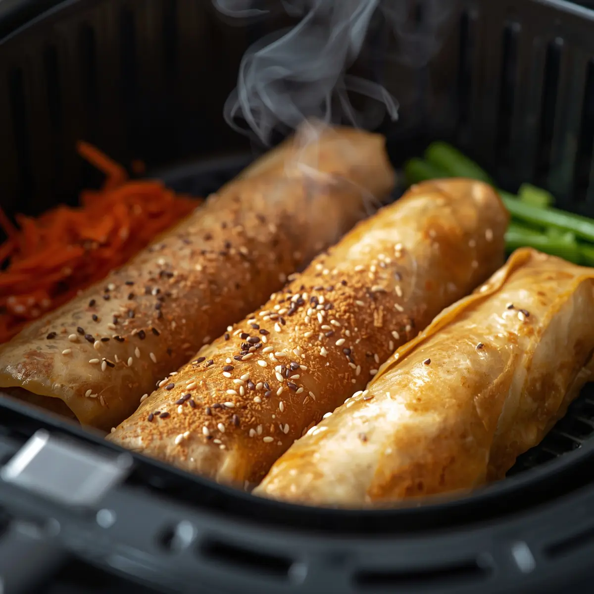 Cooking instructions for air fryer spring rolls