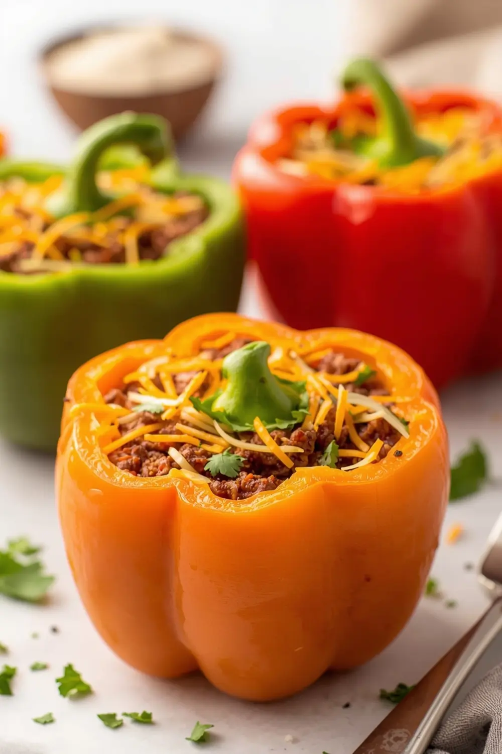 air fryer stuffed peppers