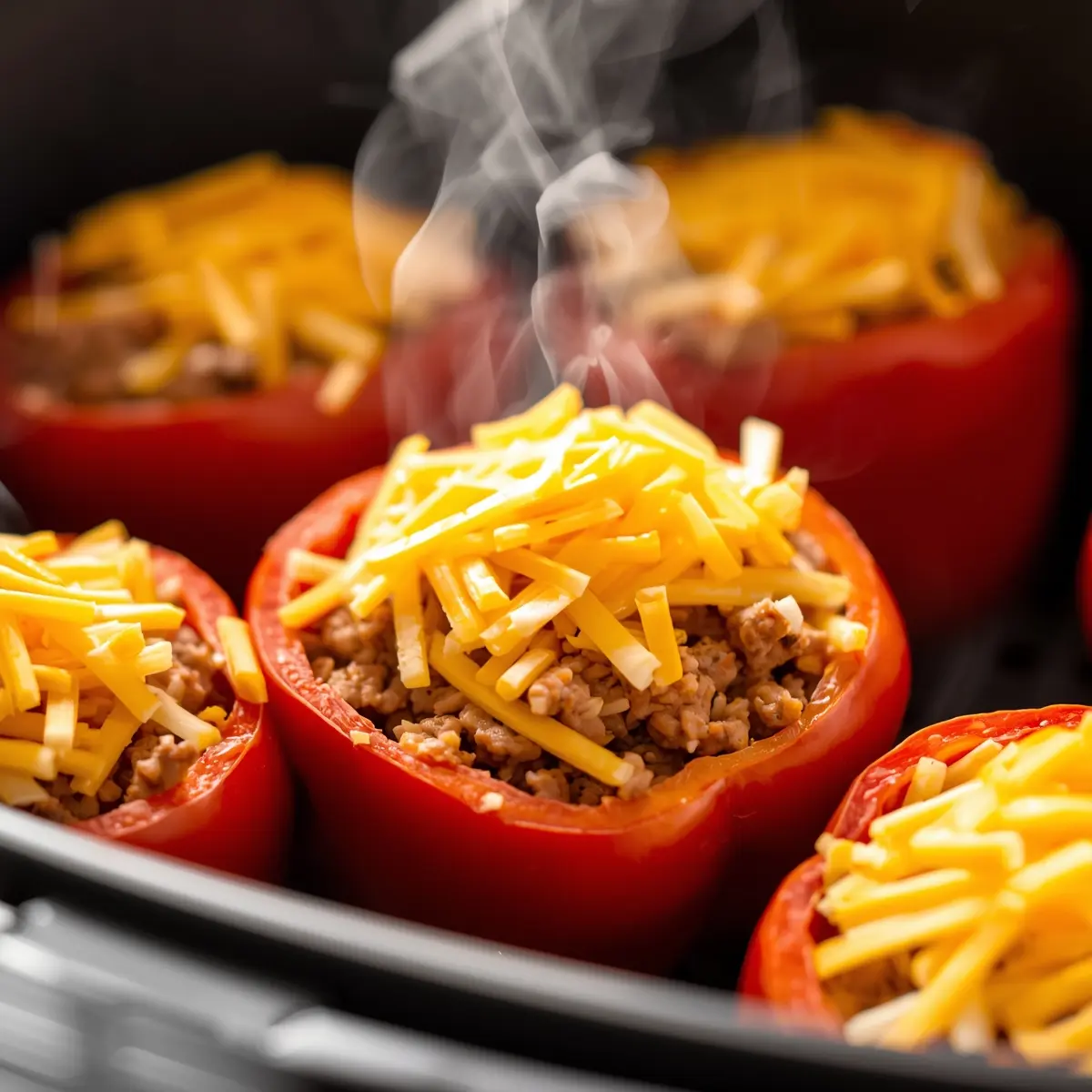 Cooking instructions for air fryer stuffed peppers