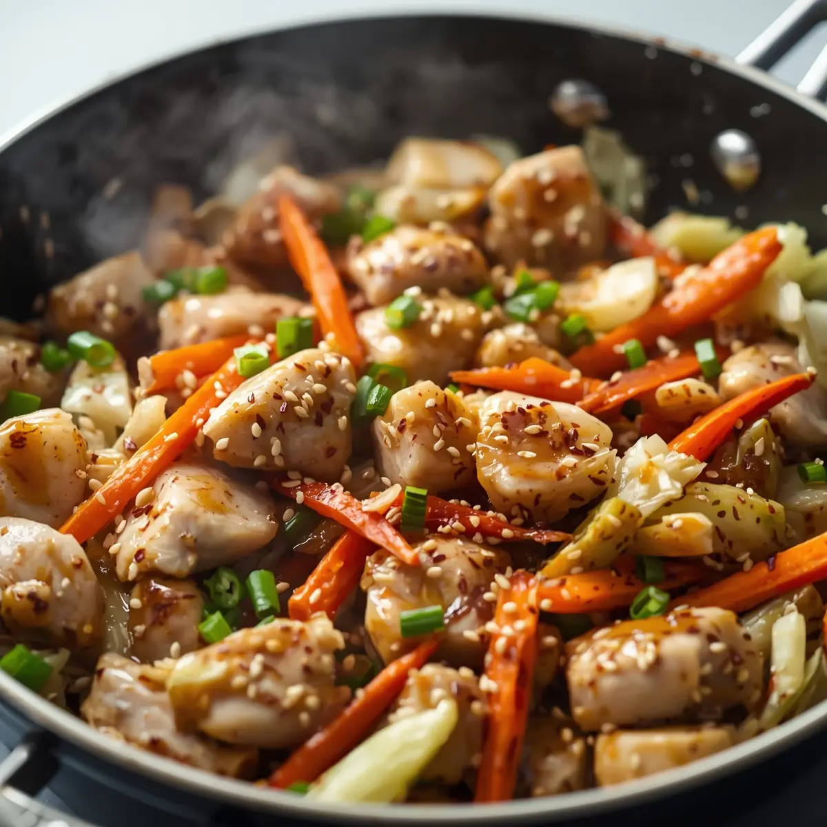 Cooking instructions for cabbage and chicken