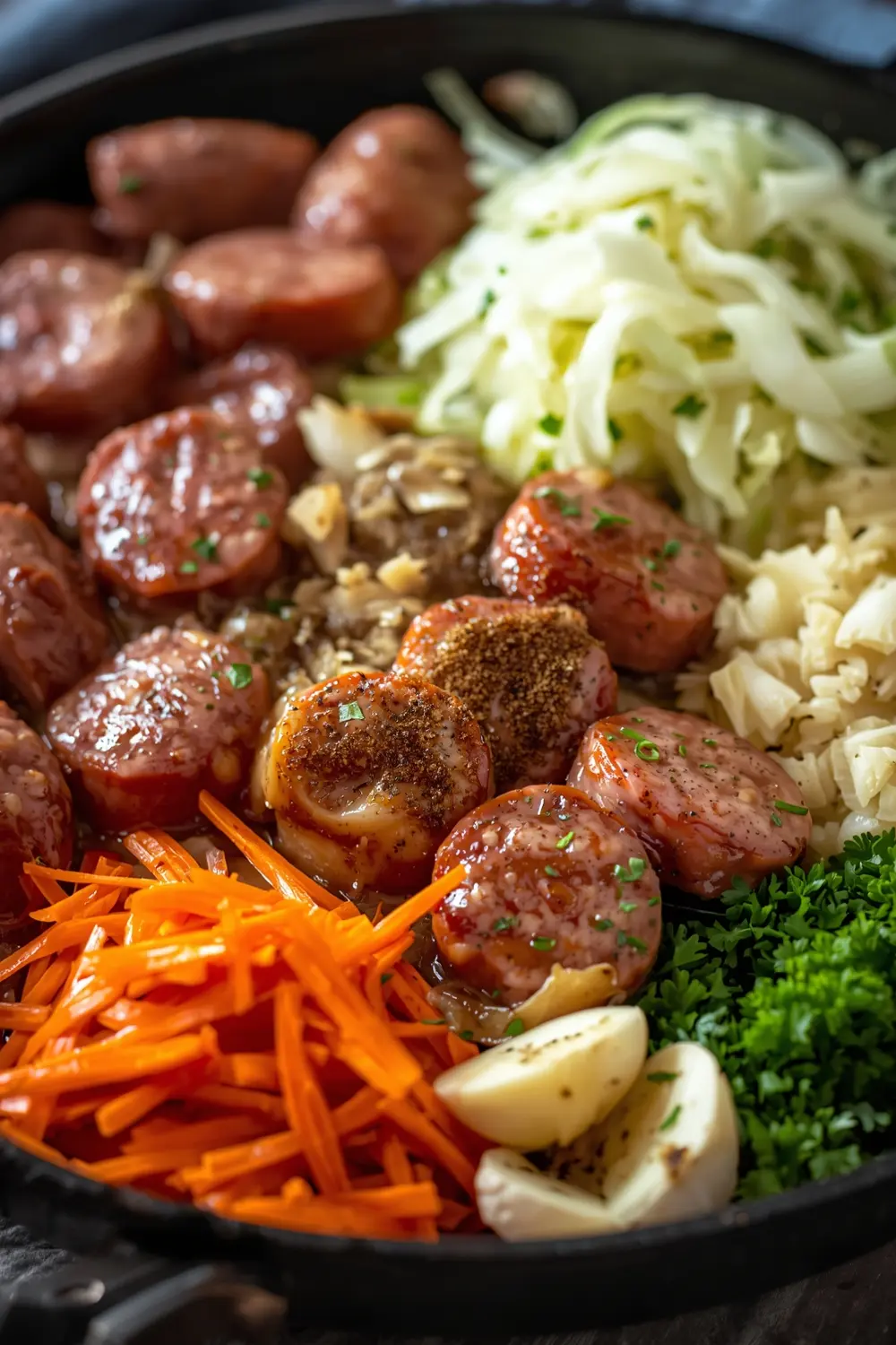 cabbage and sausage