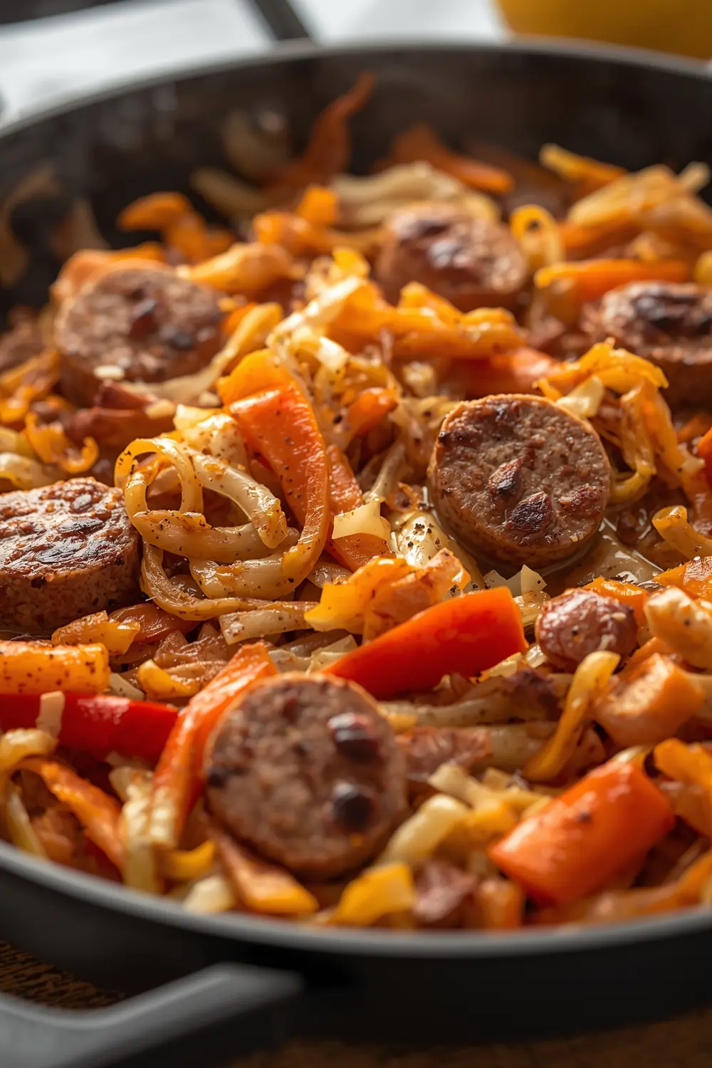 cabbage and turkey sausage