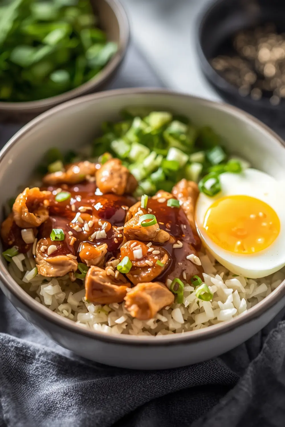 cabbage egg roll bowl