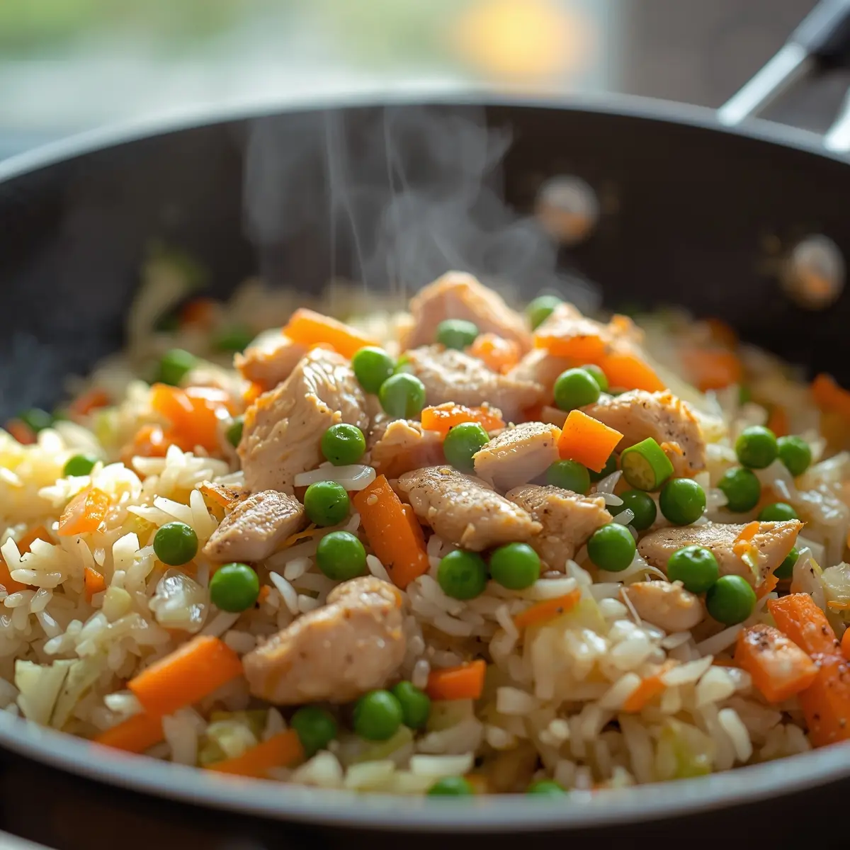 Cooking instructions for cabbage fried rice