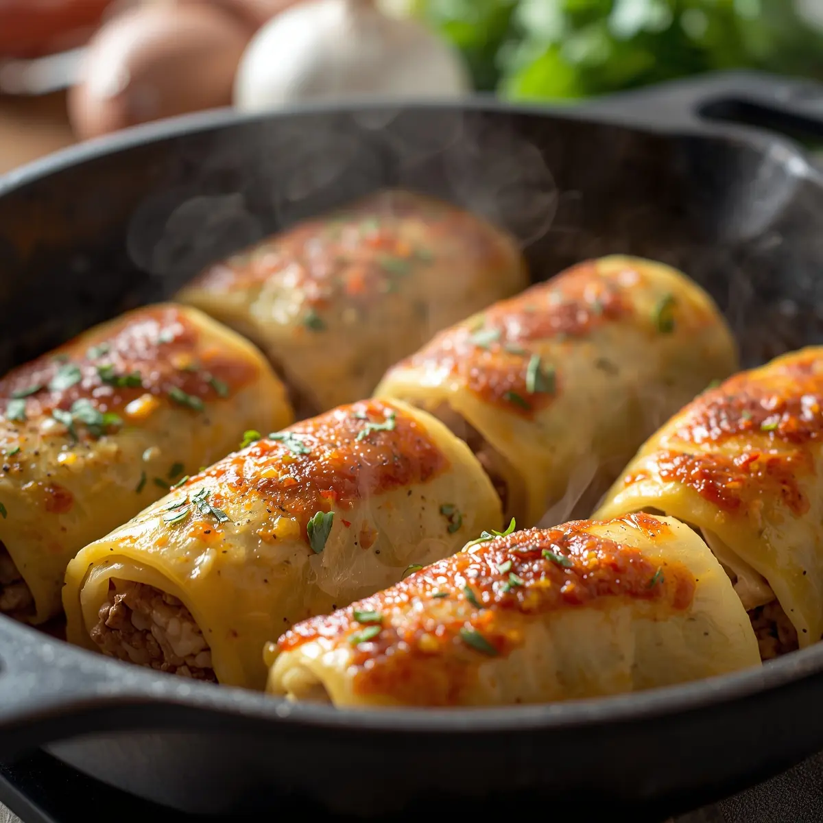 Cooking instructions for cabbage rolls
