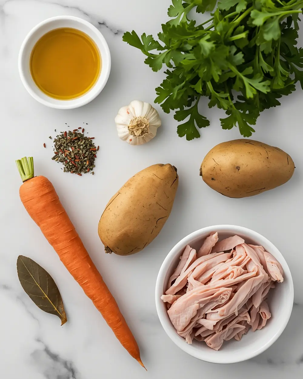 Ingredients for cabbage soup